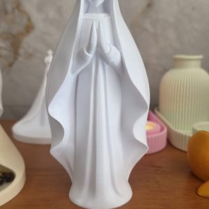Estatua Decorativa Virgem Maria Minimalista